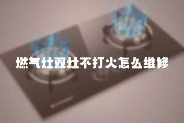 燃氣灶雙灶不打火怎么維修