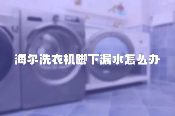 海爾洗衣機腳下漏水怎么辦