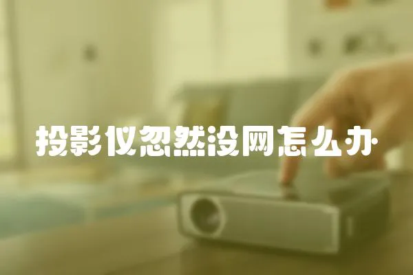 投影儀忽然沒網(wǎng)怎么辦