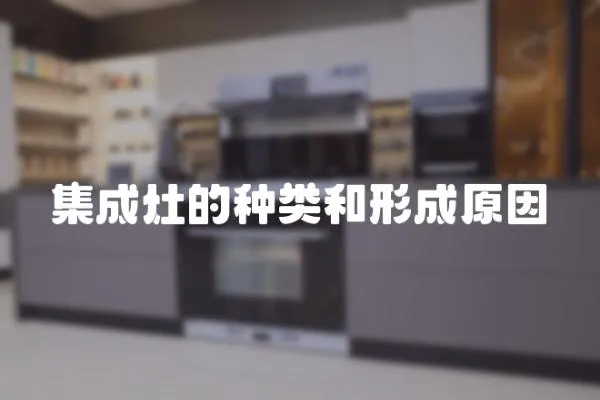 集成灶的種類和形成原因