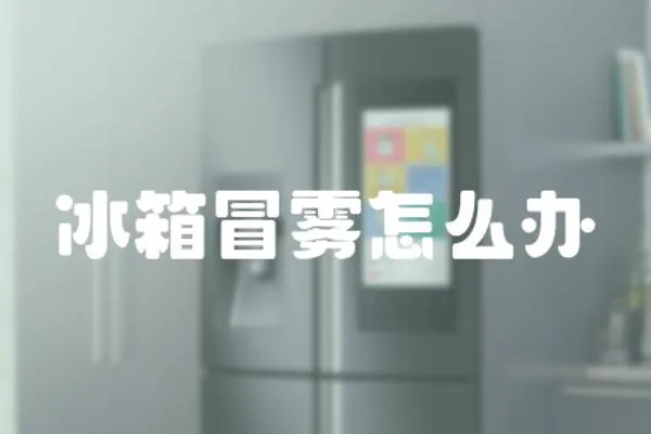 冰箱冒霧怎么辦