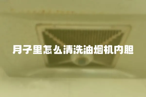 月子里怎么清洗油煙機內膽