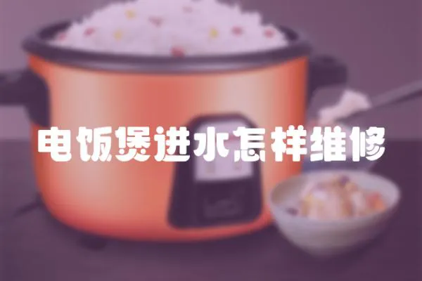 電飯煲進(jìn)水怎樣維修