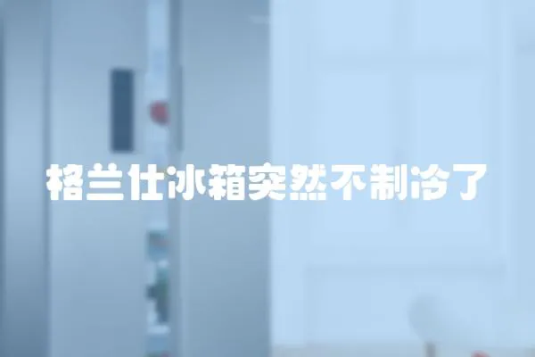 格蘭仕冰箱突然不制冷了