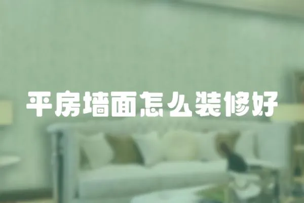 平房墻面怎么裝修好