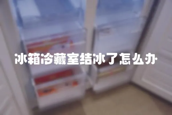 冰箱冷藏室結冰了怎么辦