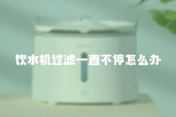 飲水機過濾一直不停怎么辦
