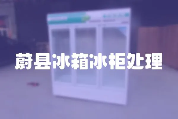 蔚縣冰箱冰柜處理