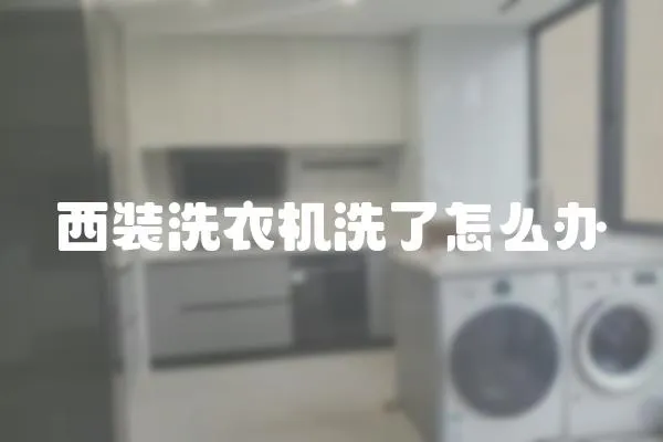 西裝洗衣機洗了怎么辦