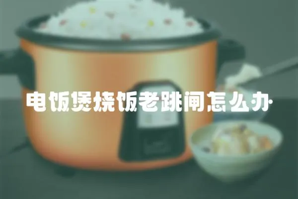 電飯煲燒飯老跳閘怎么辦