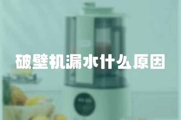 破壁機漏水什么原因