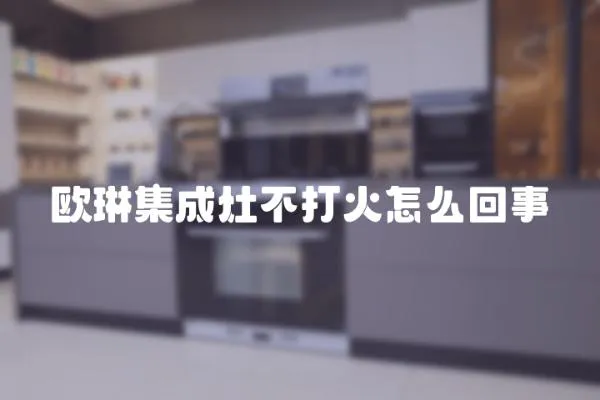 歐琳集成灶不打火怎么回事