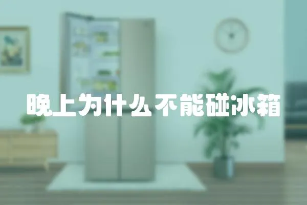 晚上為什么不能碰冰箱