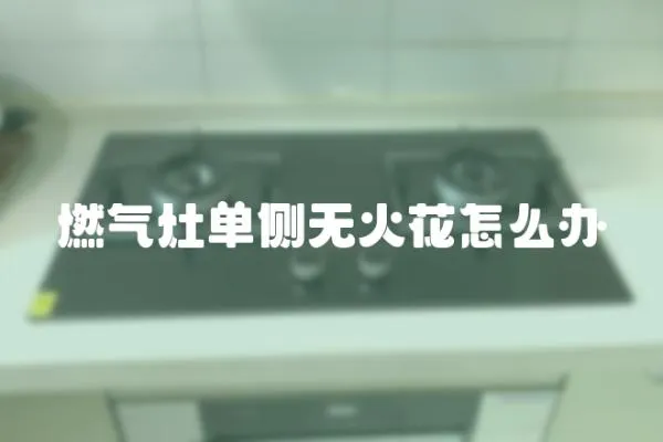 燃氣灶單側無火花怎么辦