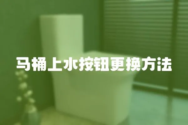 馬桶上水按鈕更換方法
