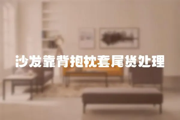 沙發(fā)靠背抱枕套尾貨處理