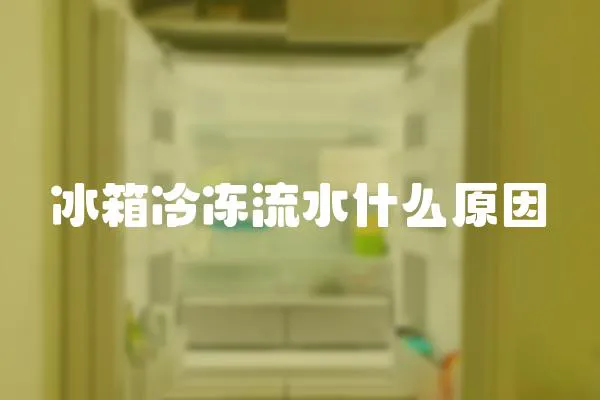 冰箱冷凍流水什么原因