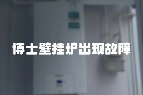 博士壁掛爐出現故障