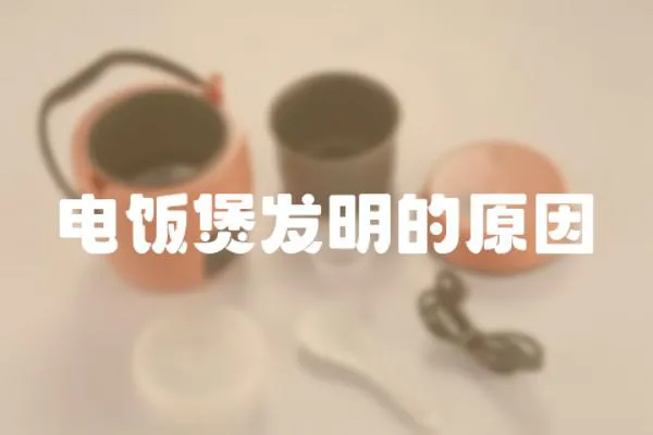 電飯煲發(fā)明的原因