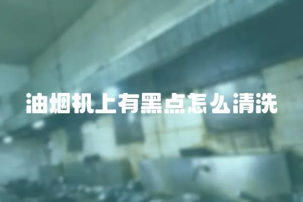油煙機(jī)上有黑點(diǎn)怎么清洗