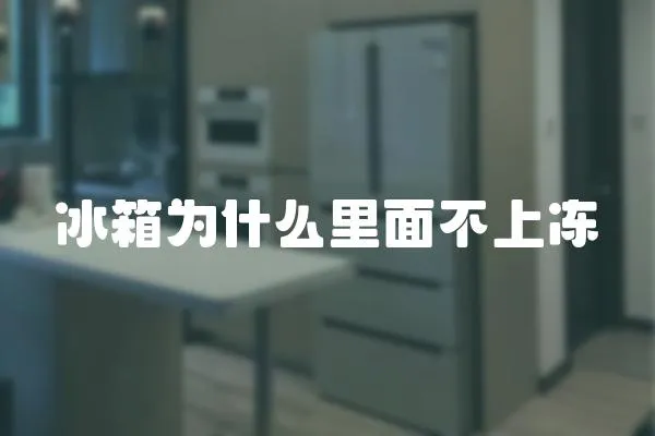 冰箱為什么里面不上凍