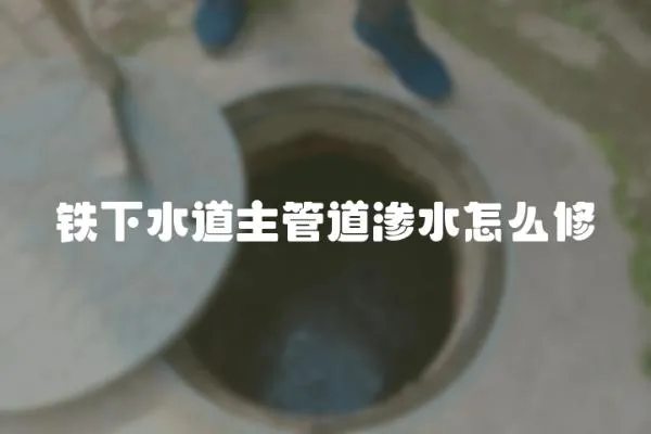 鐵下水道主管道滲水怎么修