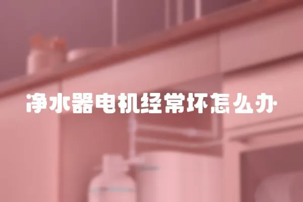 凈水器電機經常壞怎么辦
