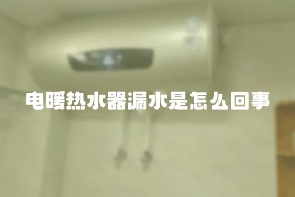 電暖熱水器漏水是怎么回事