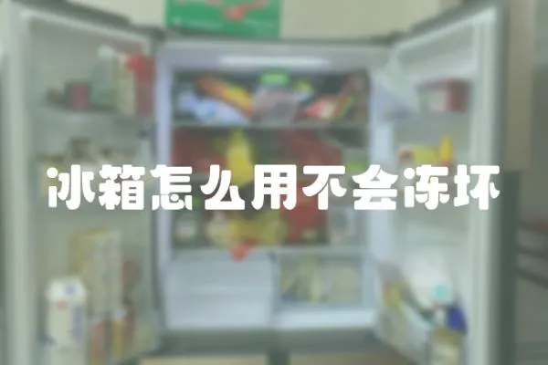 冰箱怎么用不會凍壞