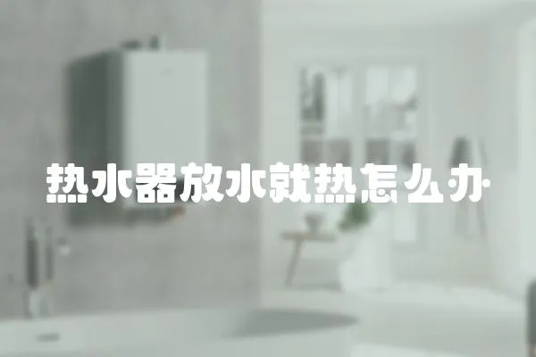 熱水器放水就熱怎么辦