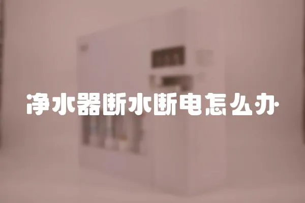 凈水器斷水斷電怎么辦