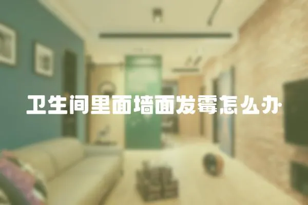 衛生間里面墻面發霉怎么辦