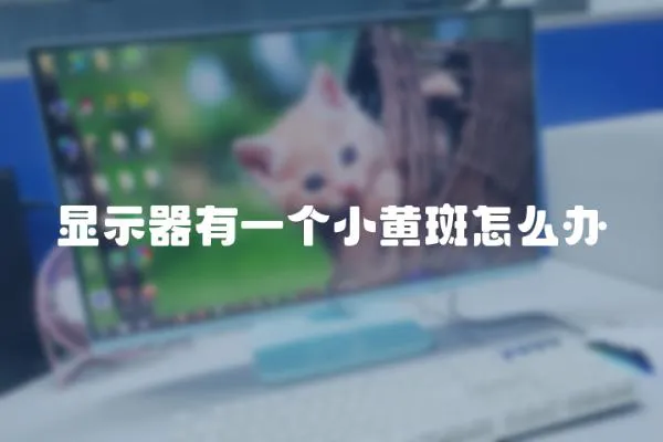 顯示器有一個小黃斑怎么辦