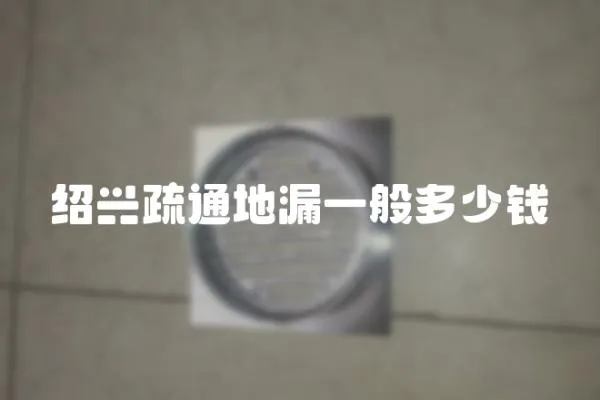 紹興疏通地漏一般多少錢