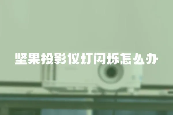 堅果投影儀燈閃爍怎么辦