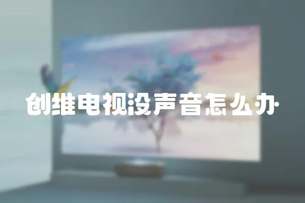 創(chuàng)維電視沒聲音怎么辦