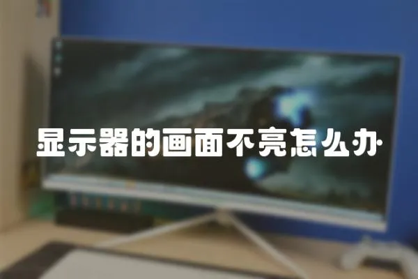 顯示器的畫面不亮怎么辦