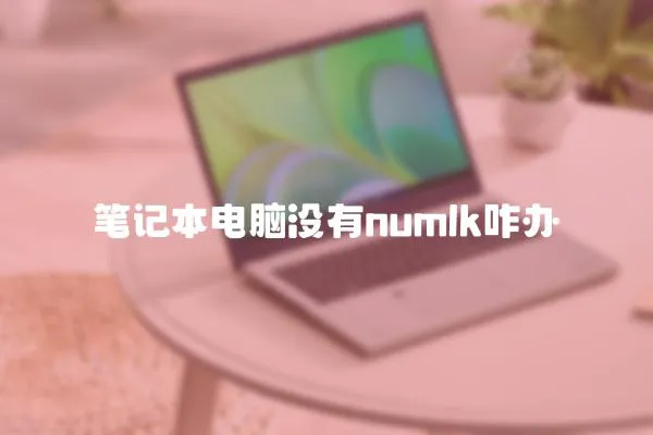 筆記本電腦沒有numlk咋辦