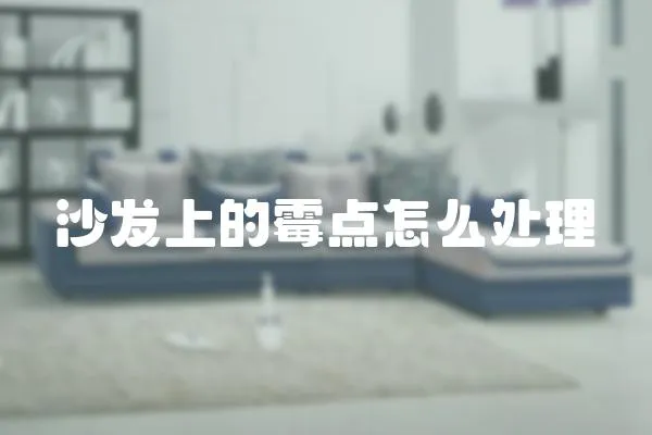 沙發上的霉點怎么處理