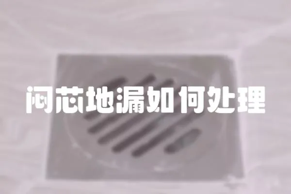 悶芯地漏如何處理