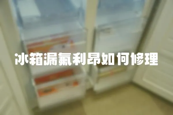 冰箱漏氟利昂如何修理