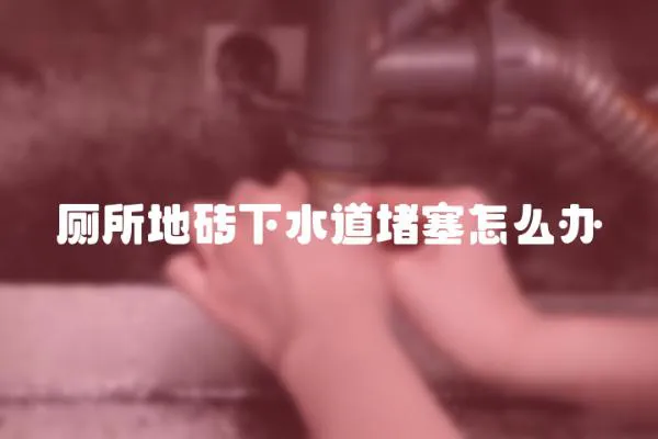 廁所地磚下水道堵塞怎么辦