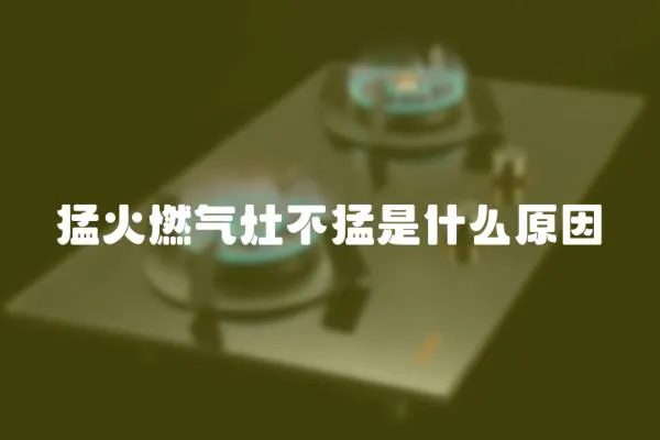 猛火燃氣灶不猛是什么原因