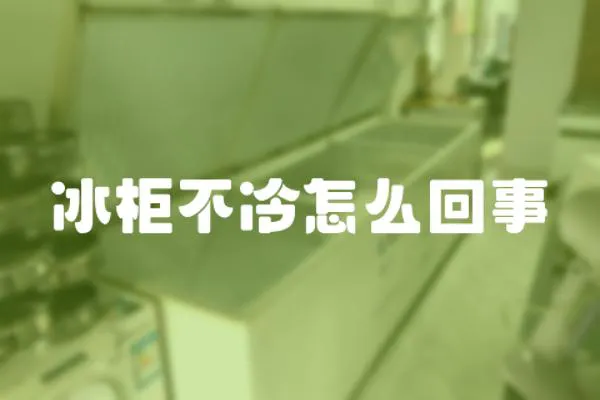冰柜不冷怎么回事