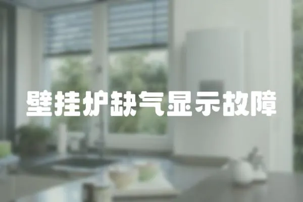 壁掛爐缺氣顯示故障