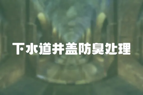 下水道井蓋防臭處理