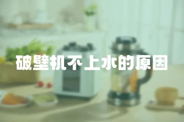 破壁機(jī)不上水的原因