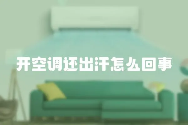 開空調還出汗怎么回事