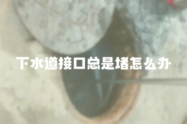 下水道接口總是堵怎么辦