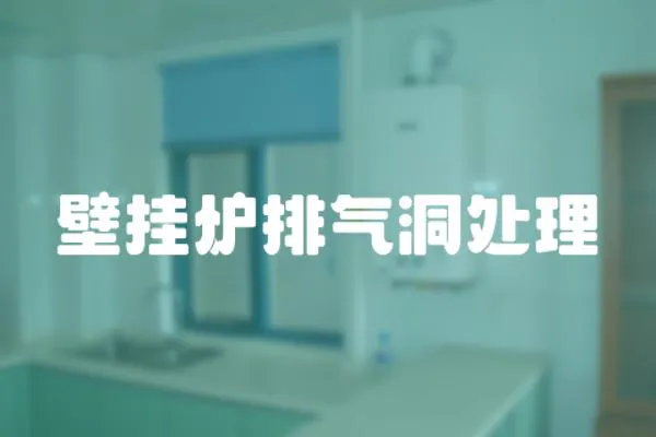 壁掛爐排氣洞處理